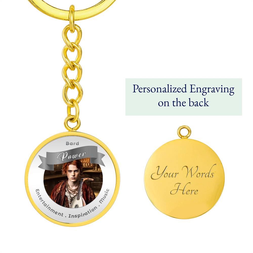 Bard - RPG Fantasy Affirmation Keychain - More Than CharmsMore Than Charms