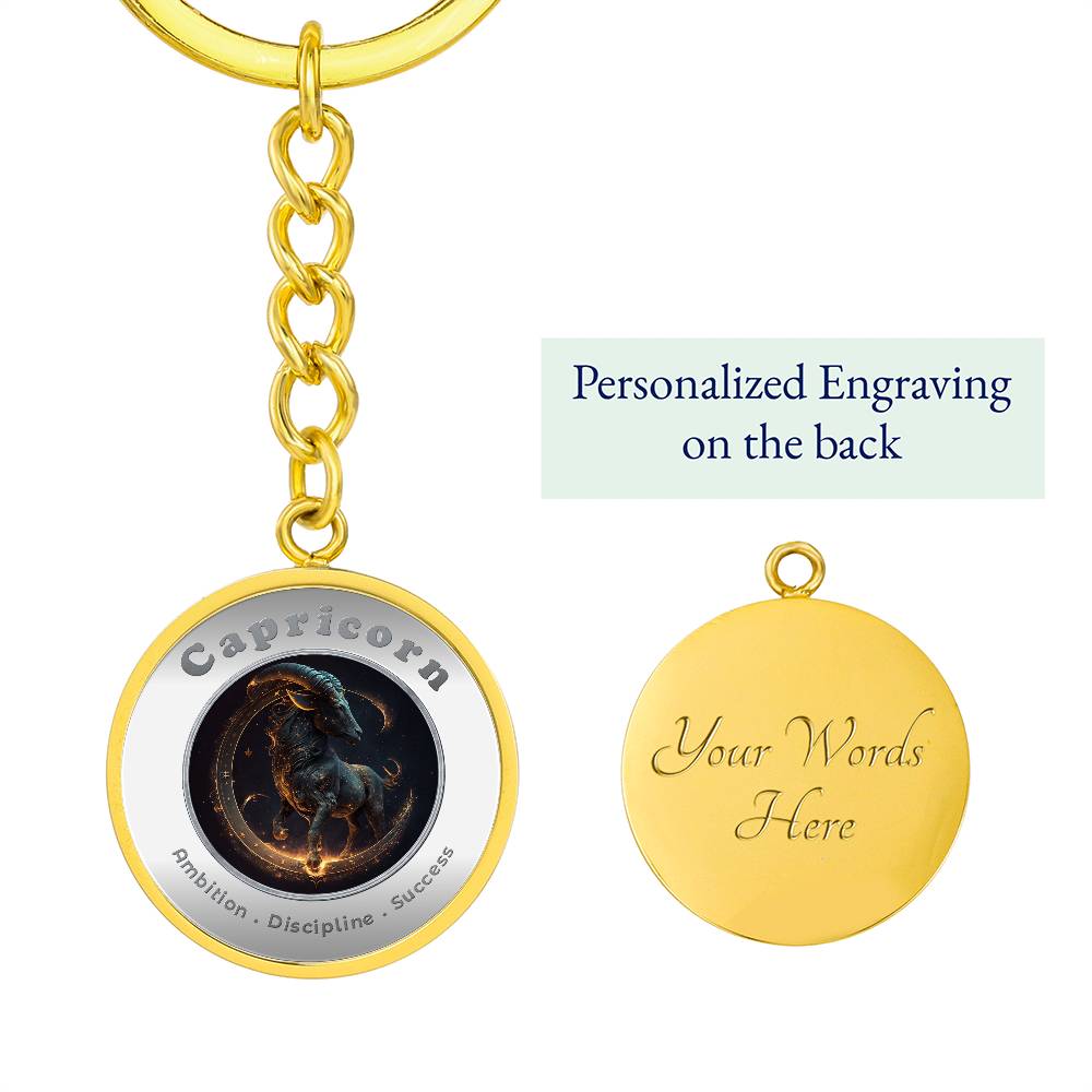 Capricorn - Affirmation Keychain - More Than CharmsMore Than Charms