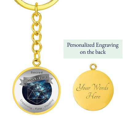 Icosahedron - Affirmation Keychain - More Than CharmsMore Than Charms
