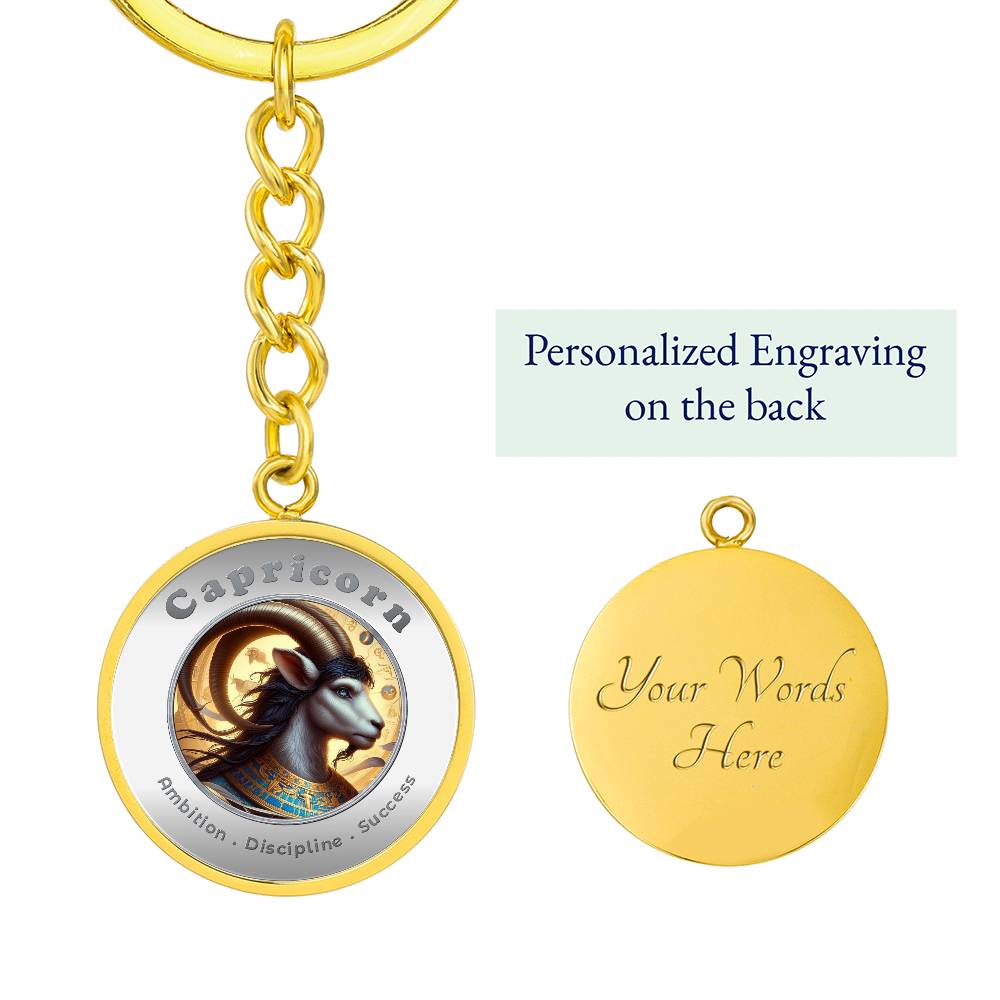 Capricorn - Affirmation Keychain - More Than CharmsMore Than Charms