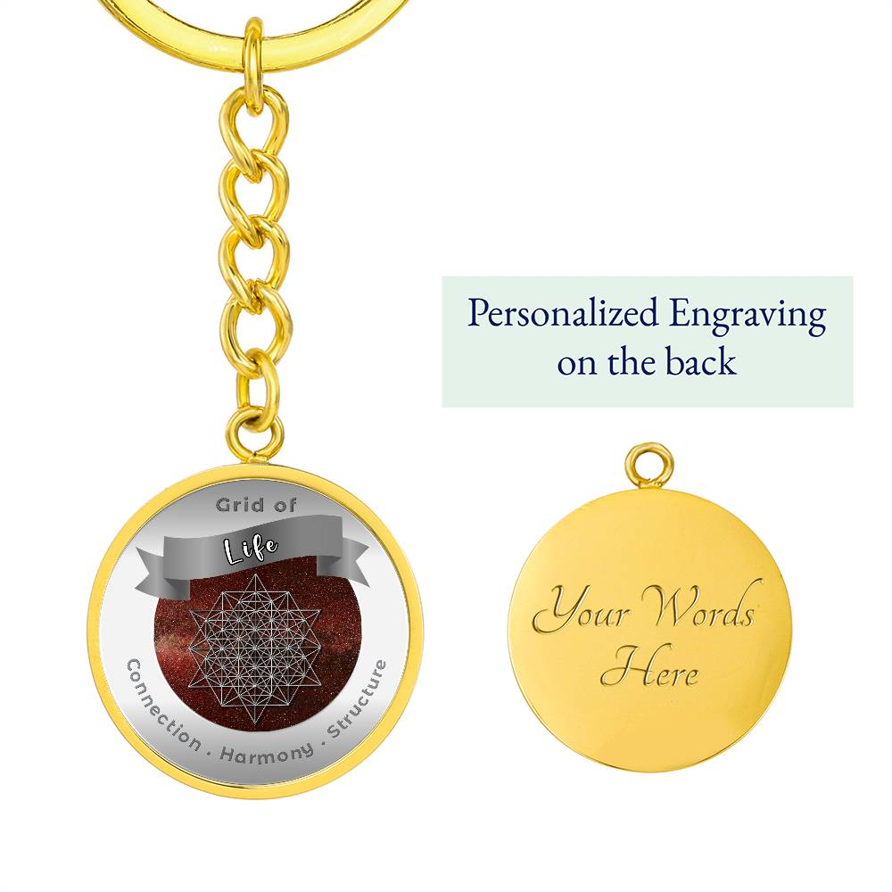 Grid of Life - Affirmation Keychain - More Than CharmsMore Than Charms