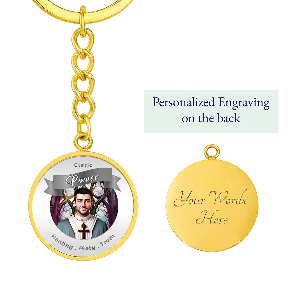 Cleric - RPG Fantasy Affirmation Keychain - More Than CharmsMore Than Charms