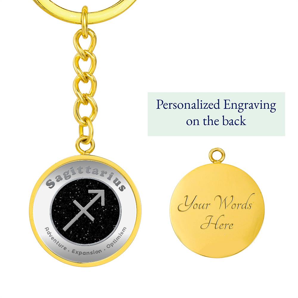 Sagittarius - Affirmation Keychain - More Than CharmsMore Than Charms