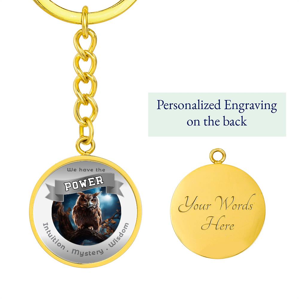 Owl Power Animal Affirmation Keychain - More Than CharmsMore Than Charms