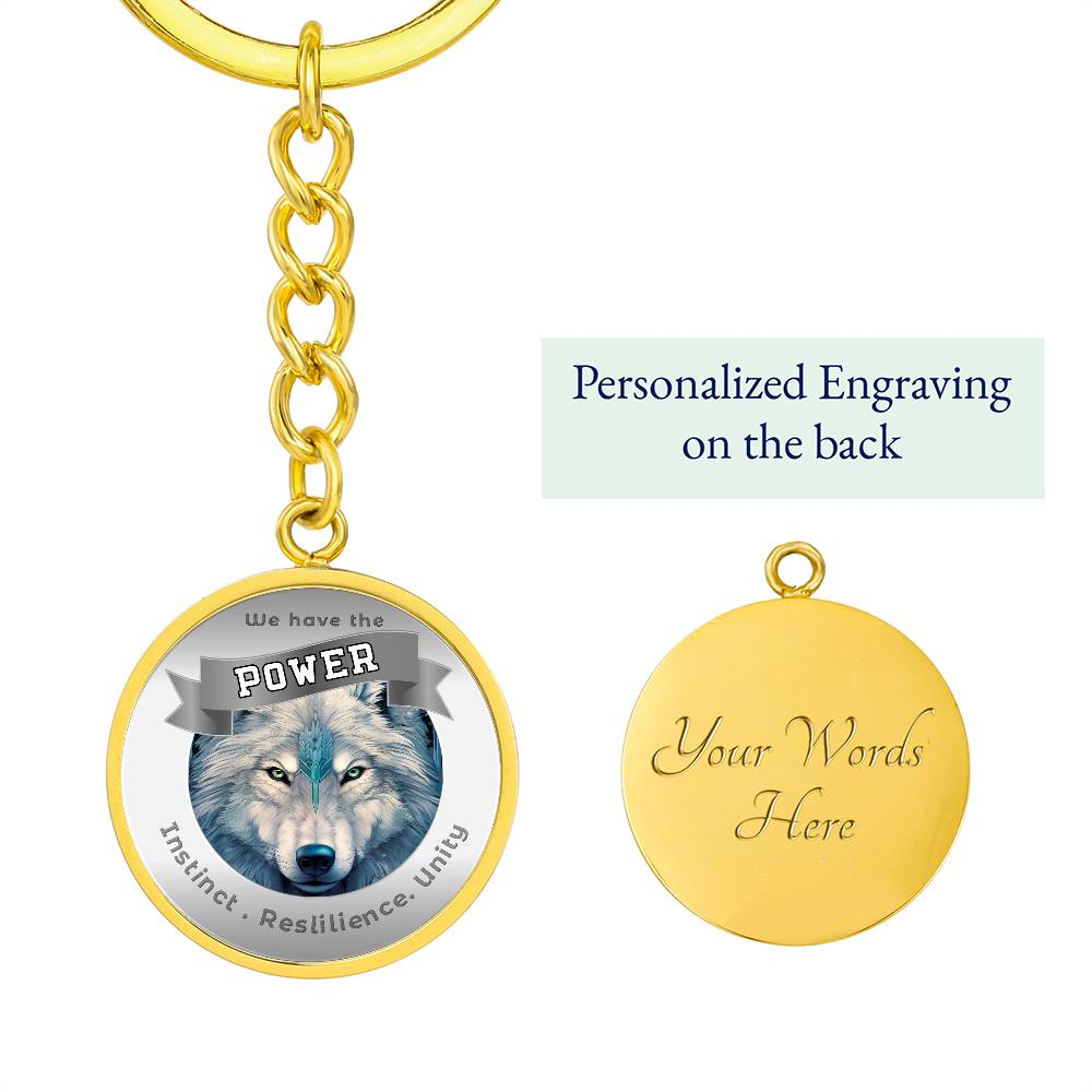 Wolf - Power Animal Affirmation Keychain - More Than CharmsMore Than Charms