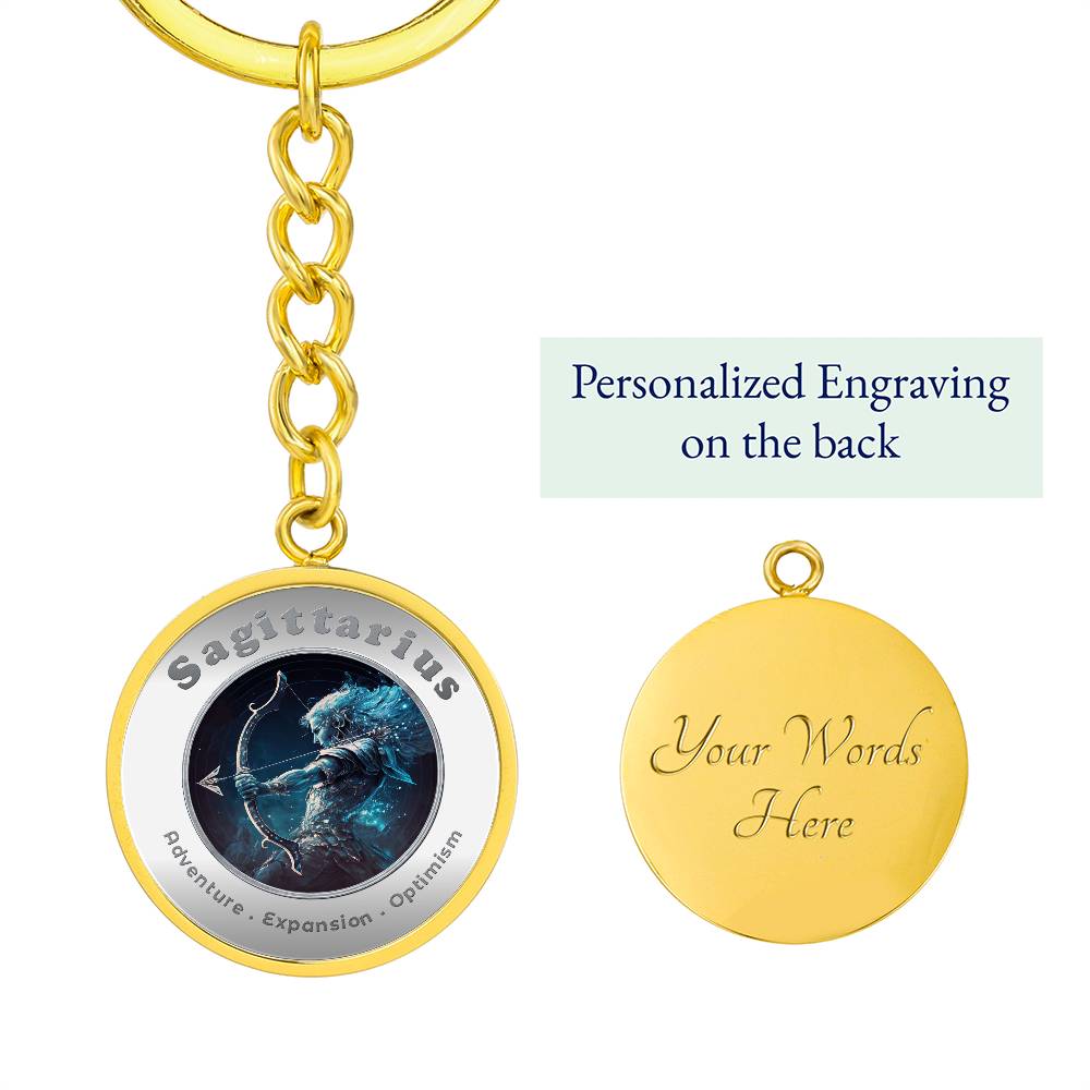 Sagittarius - Affirmation Keychain - More Than CharmsMore Than Charms
