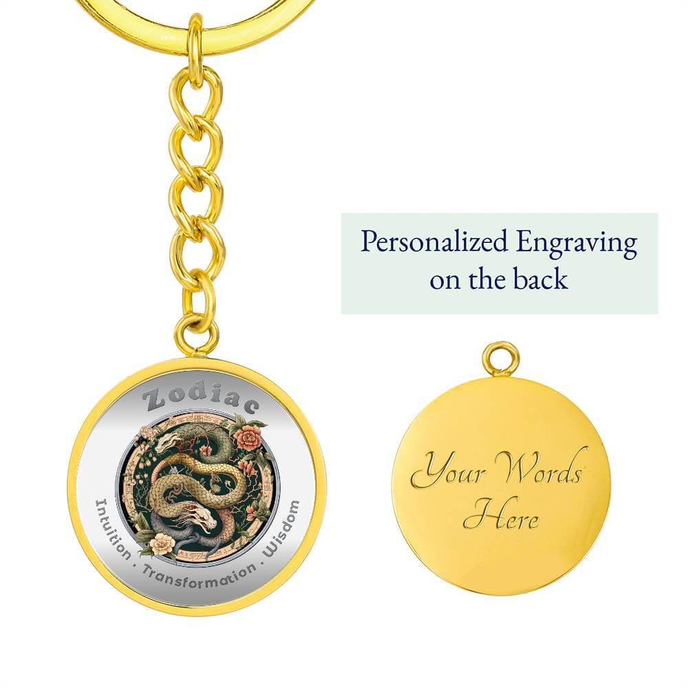 Snake - Chinese Zodiac - Affirmation Keychain - More Than CharmsMore Than Charms