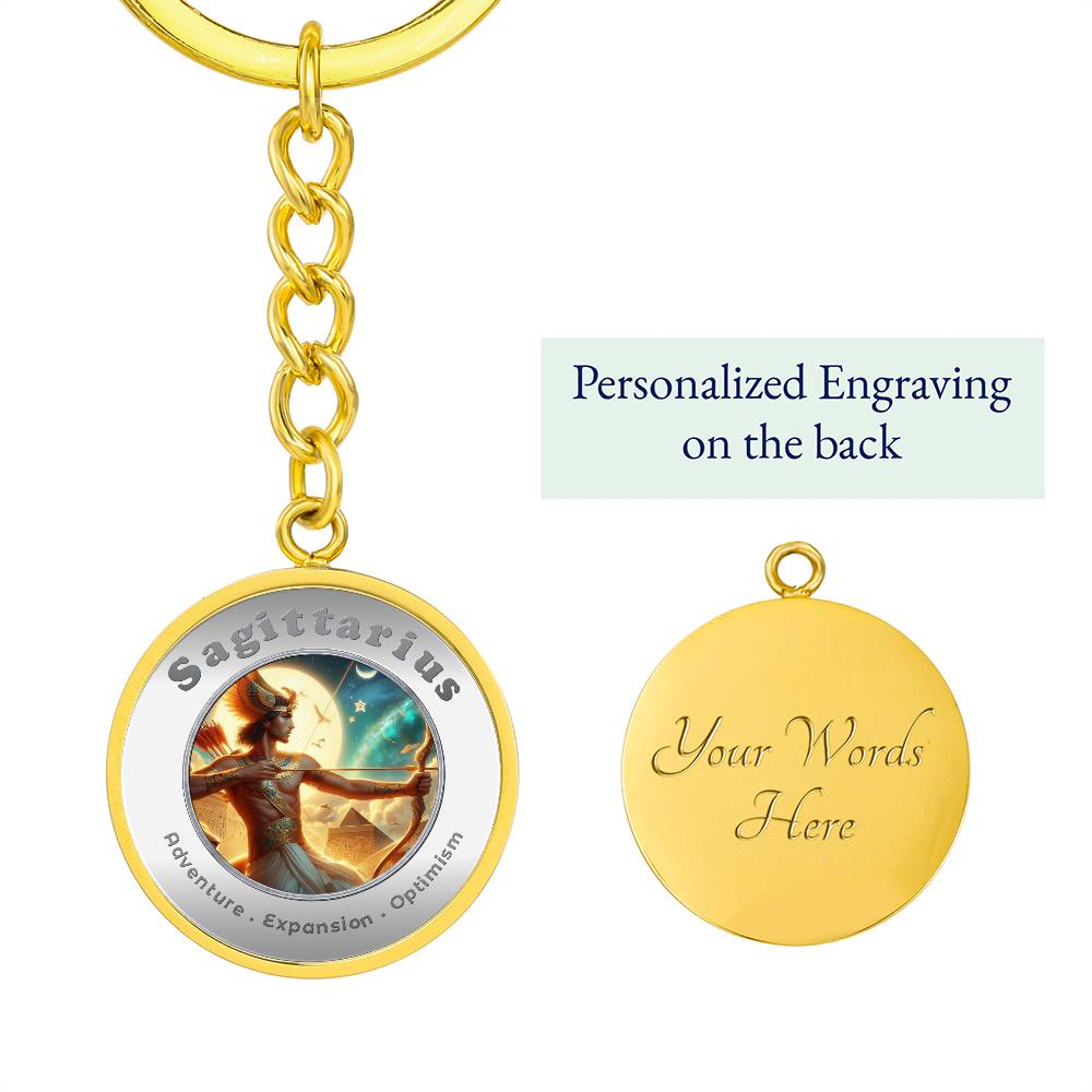 Sagittarius - Affirmation Keychain - More Than CharmsMore Than Charms