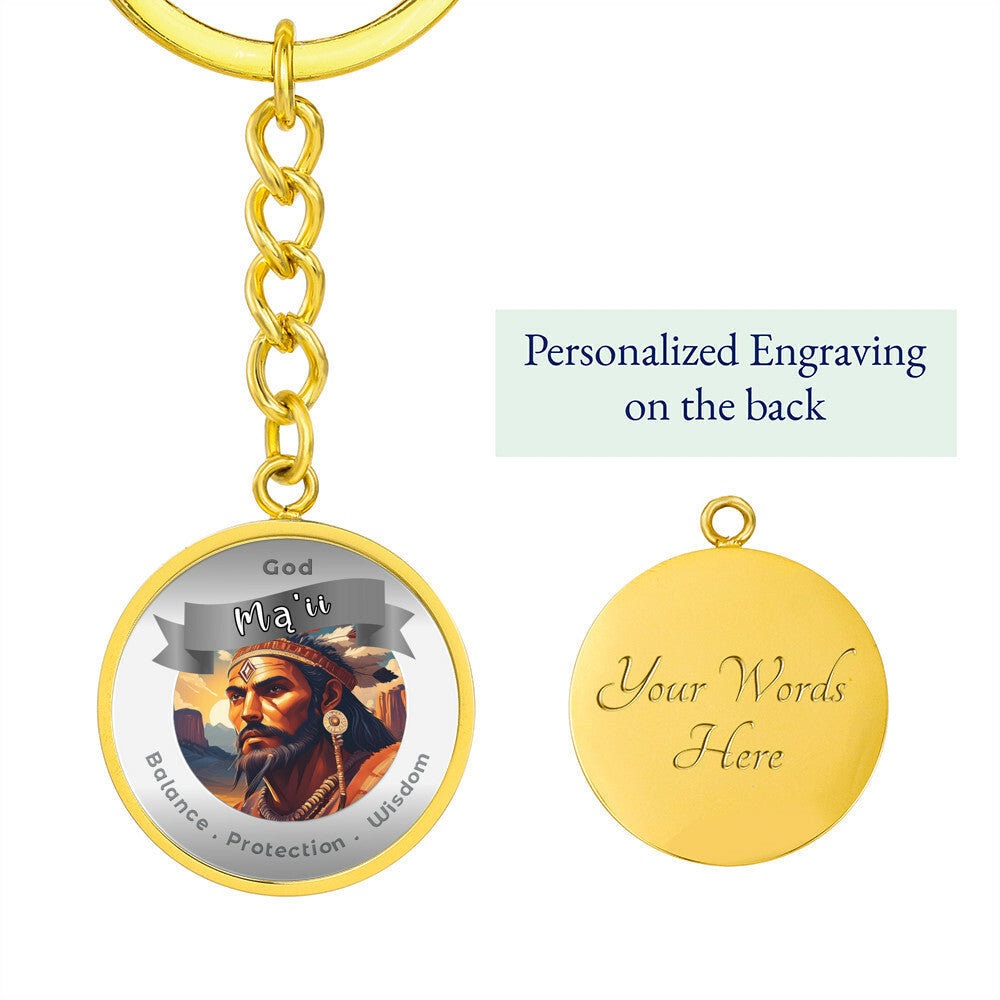 Mą’ii- Affirmation Keychain For Balance Protection Wisdom- More Than CharmsMore Than Charms