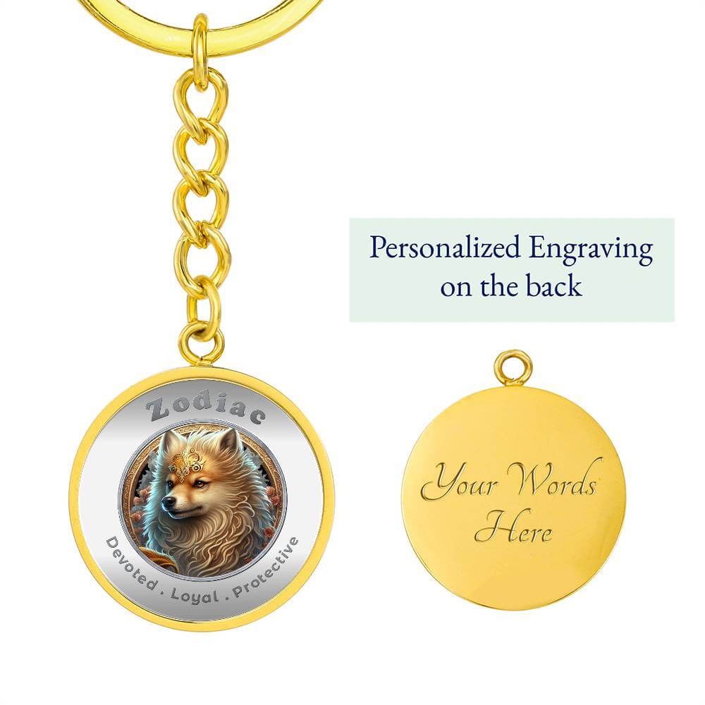 Dog - Chinese Zodiac - Affirmation Keychain - More Than CharmsMore Than Charms