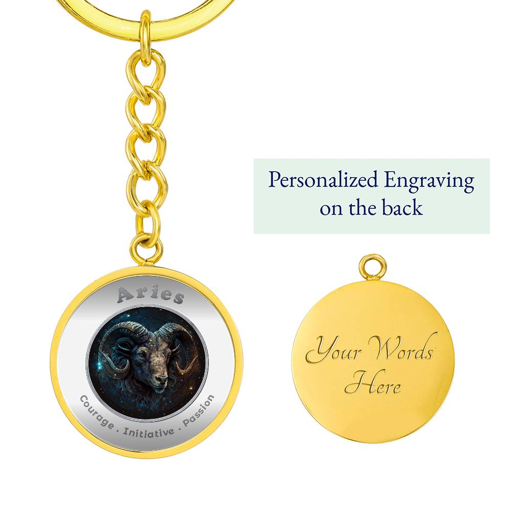 Aries - Affirmation Keychain - More Than CharmsMore Than Charms