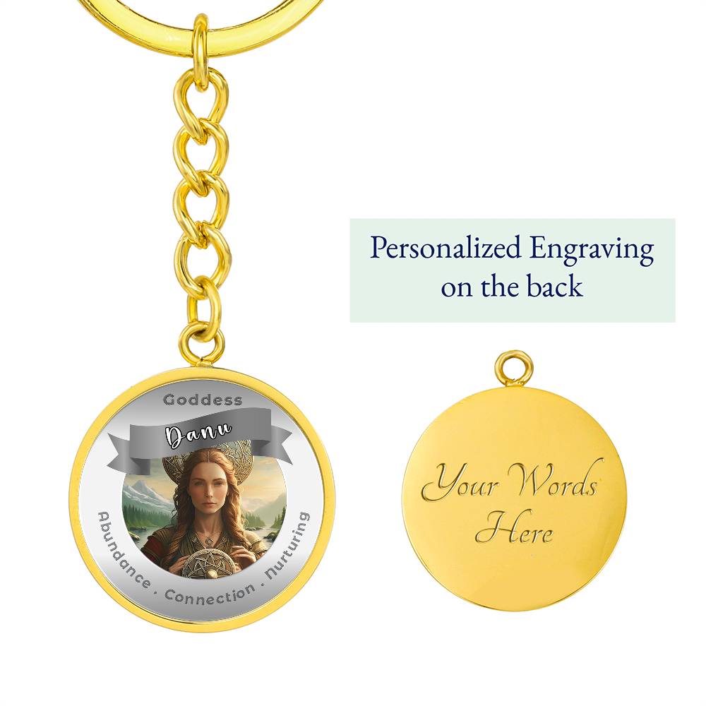 Danu - Affirmation Keychain For Abundance Connection Nurturing- More Than CharmsMore Than Charms