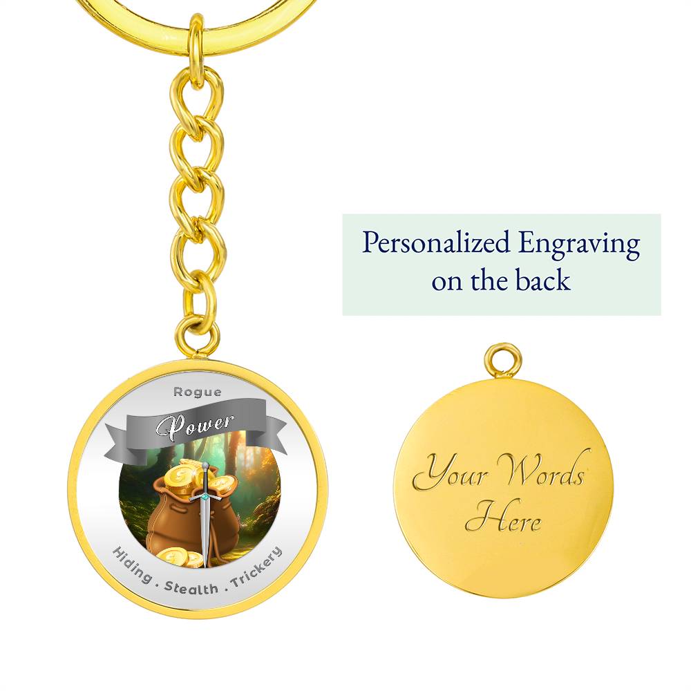 Rogue 2 - RPG Fantasy Affirmation Keychain - More Than CharmsMore Than Charms
