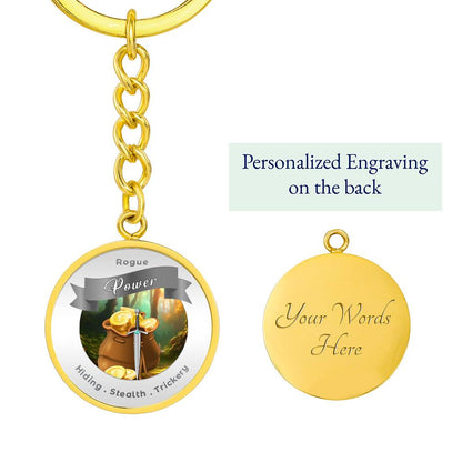 Rogue 2 - RPG Fantasy Affirmation Keychain - More Than CharmsMore Than Charms