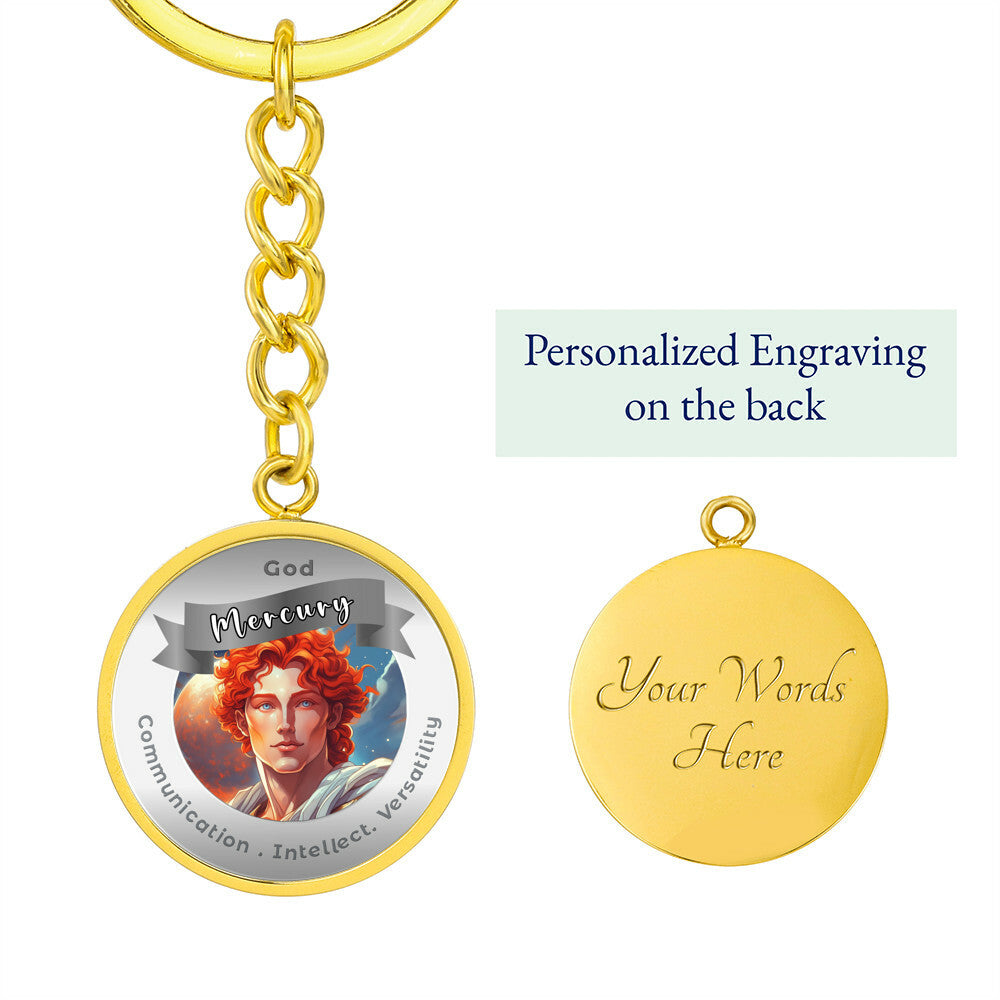 Mercury- Affirmation Keychain For Communication Intellect Versatility - More Than CharmsMore Than Charms