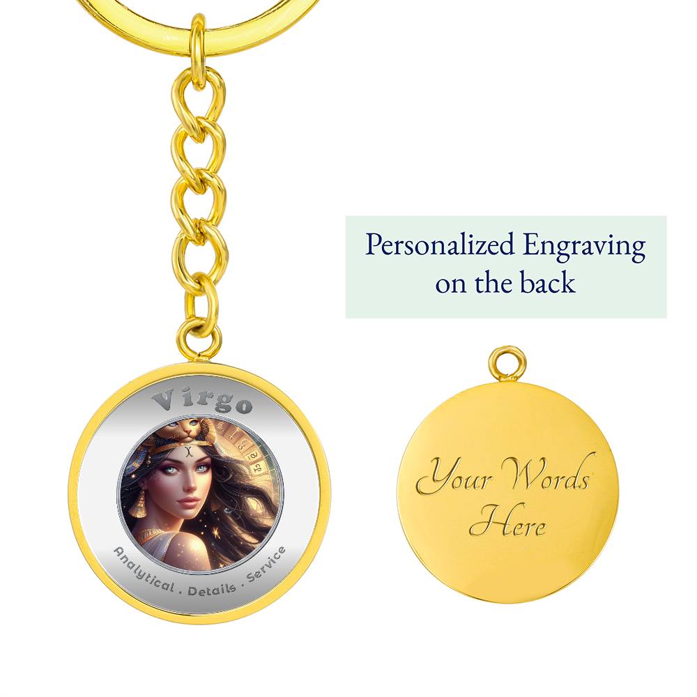 Virgo - Affirmation Keychain - More Than CharmsMore Than Charms