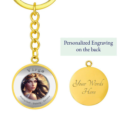 Virgo - Affirmation Keychain - More Than CharmsMore Than Charms