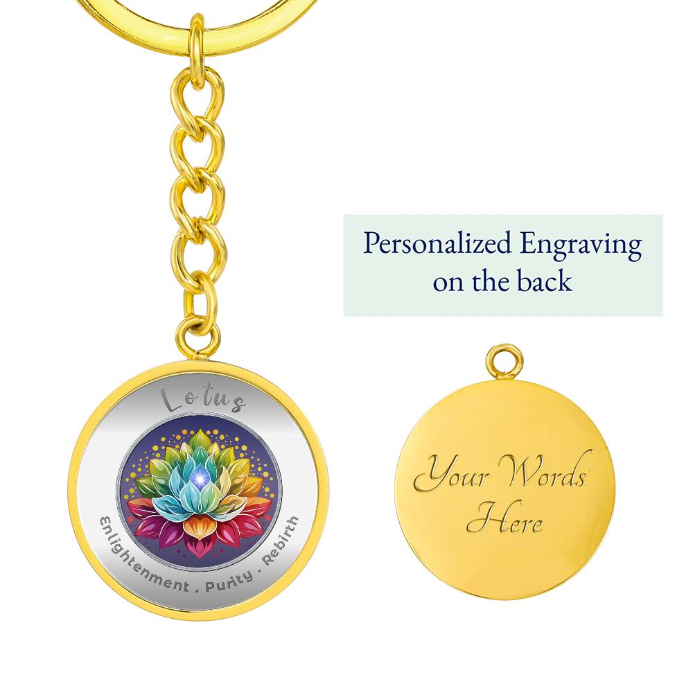 Lotus - Affirmation Keychain - More Than CharmsMore Than Charms