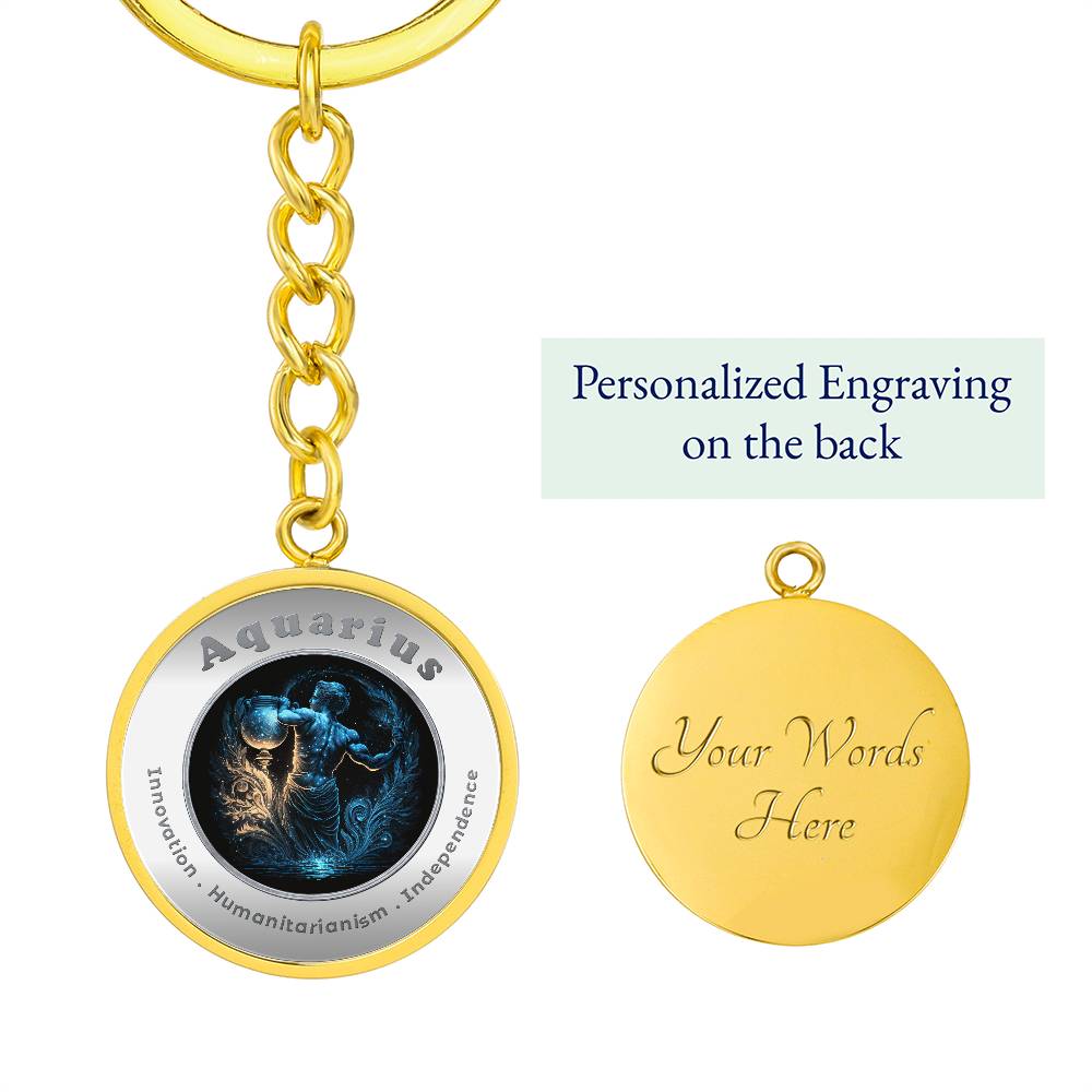 Aquarius - Affirmation Keychain - More Than CharmsMore Than Charms
