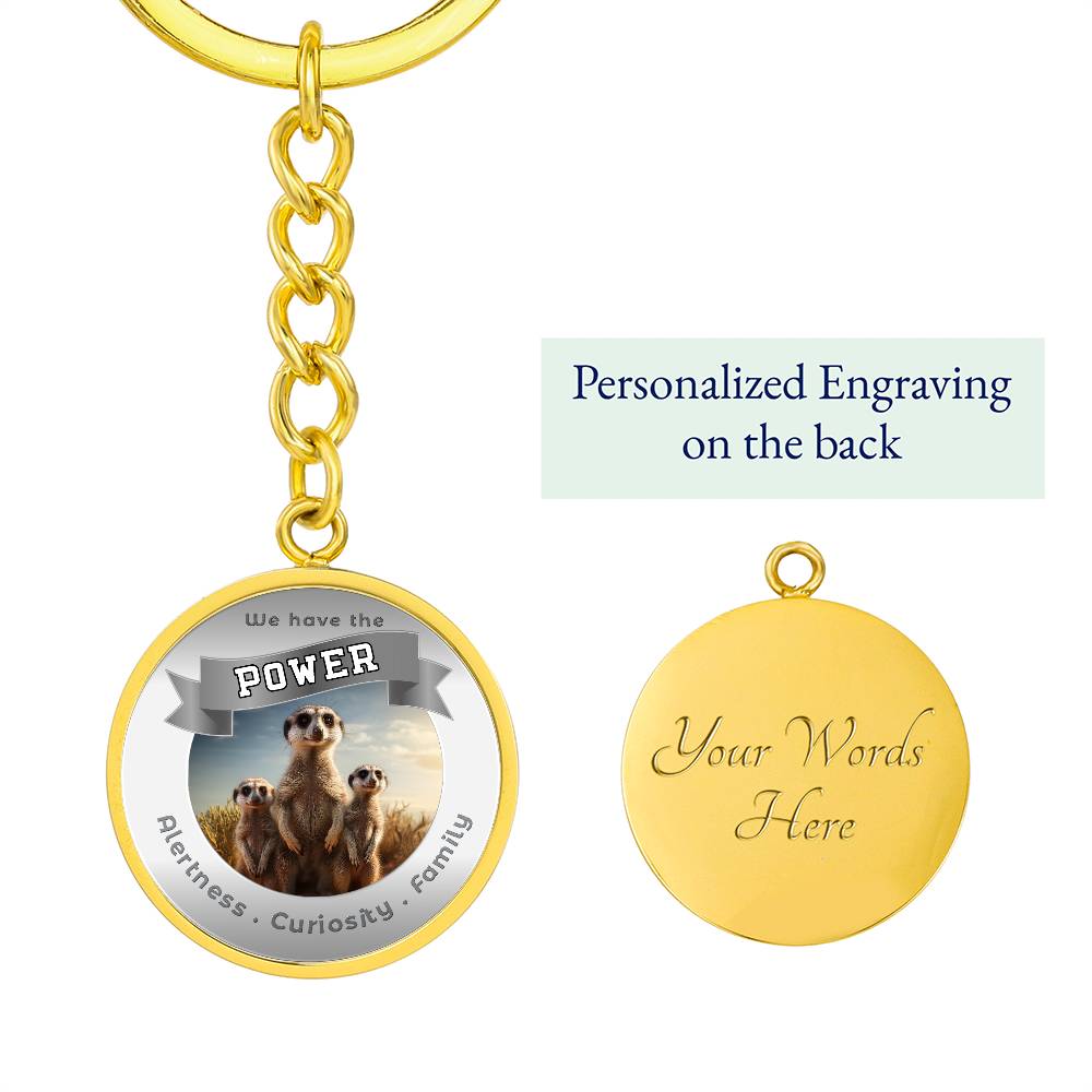Meercat - Power Animal Affirmation Keychain - More Than CharmsMore Than Charms
