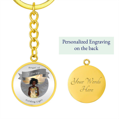 Courage - Guardian Angel Affirmation Keychain - More Than CharmsMore Than Charms