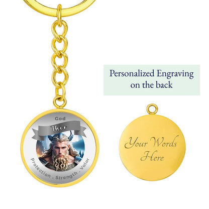 Thor - Affirmation Keychain For ProtectionStrength Valor- More Than CharmsMore Than Charms