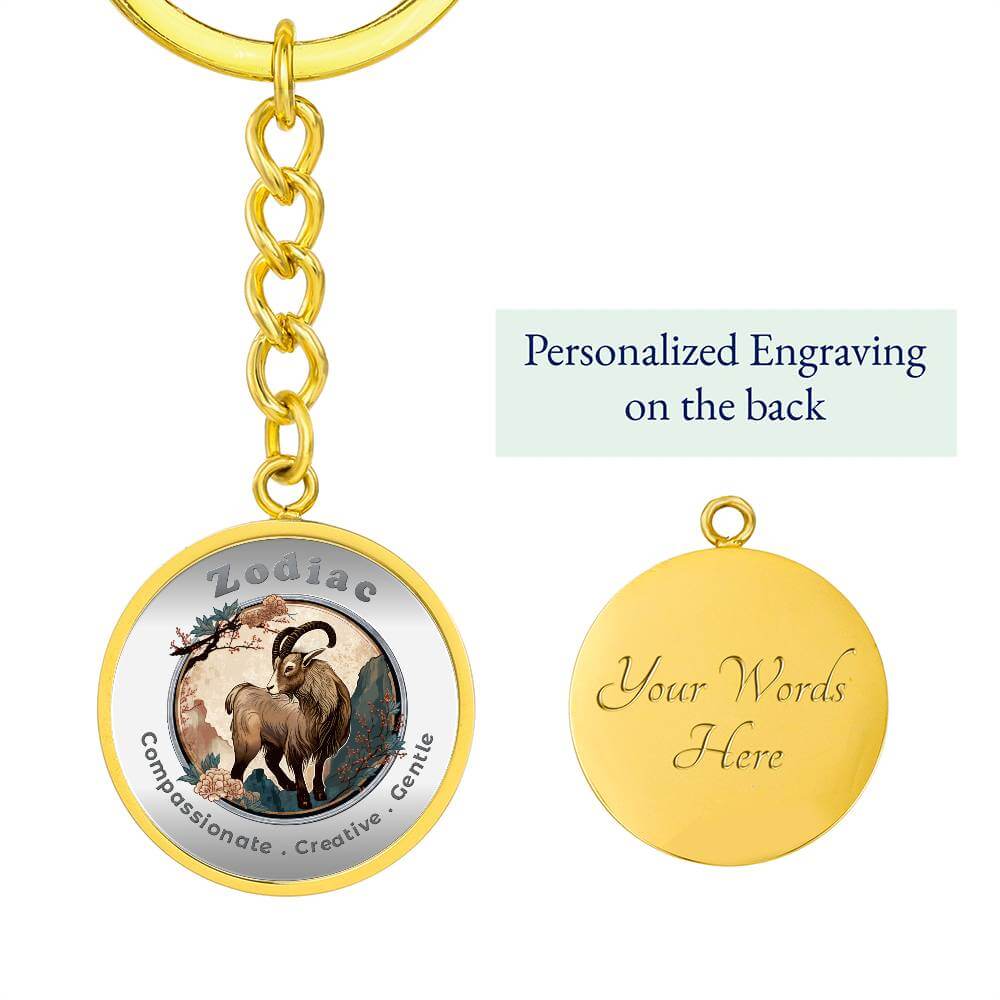 Goat - Chinese Zodiac - Affirmation Keychain - More Than CharmsMore Than Charms
