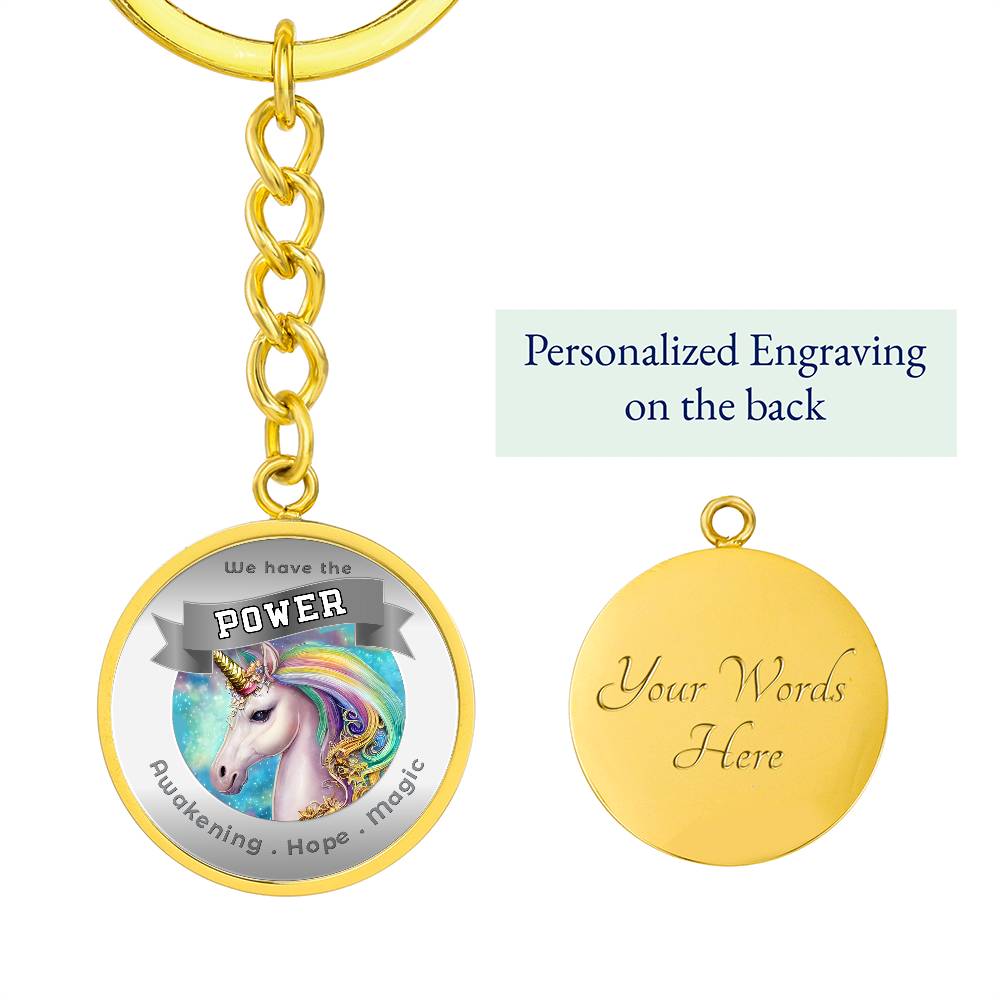 Unicorn Power Animal Affirmation Keychain - More Than CharmsMore Than Charms