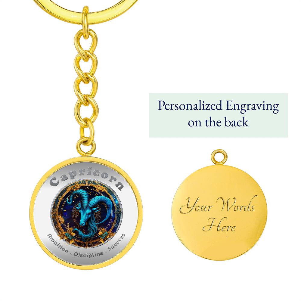 Capricorn - Affirmation Keychain - More Than CharmsMore Than Charms