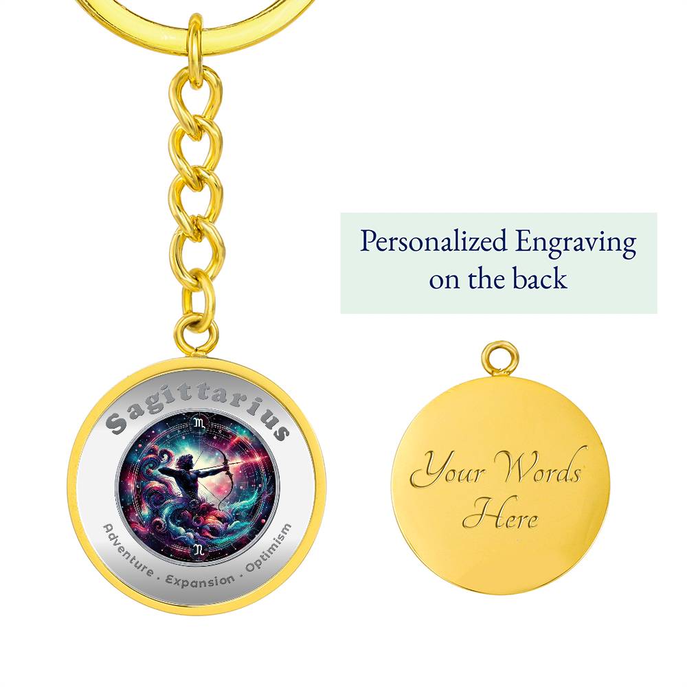 Sagittarius - Affirmation Keychain - More Than CharmsMore Than Charms