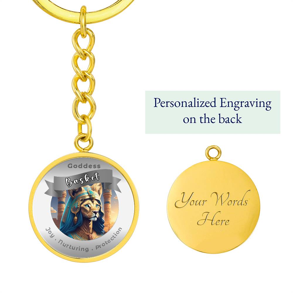 Basket - Affirmation Keychain For Joy Nurturing Protection- More Than CharmsMore Than Charms