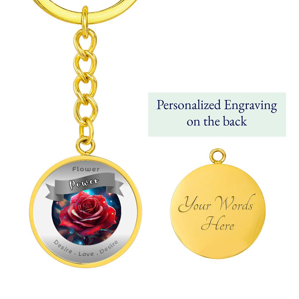 Rose - Affirmation Keychain - More Than CharmsMore Than Charms