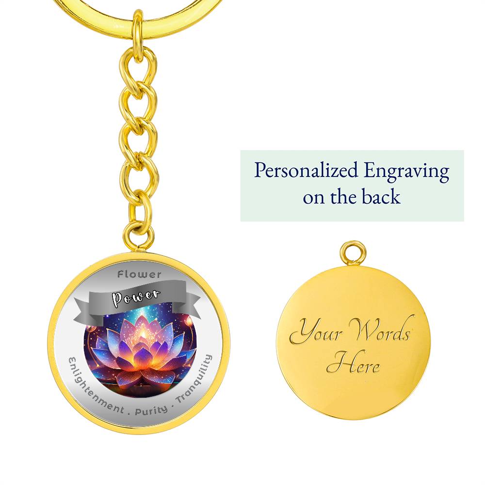 Water Lily- Affirmation Keychain- More Than CharmsMore Than Charms