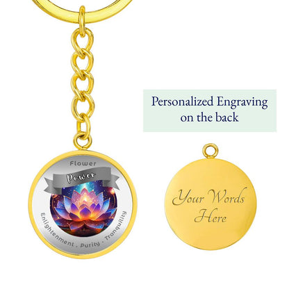 Water Lily- Affirmation Keychain- More Than CharmsMore Than Charms