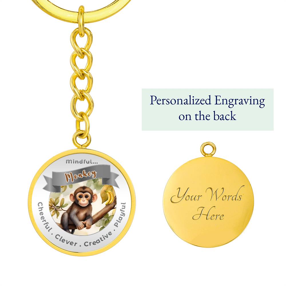 Monkey - Power Animal Affirmation Keychain - More Than CharmsMore Than Charms
