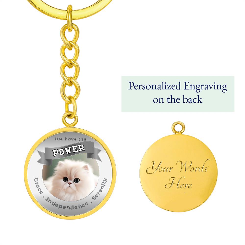 Persian - Cat Power Animal Affirmation Keychain - More Than CharmsMore Than Charms
