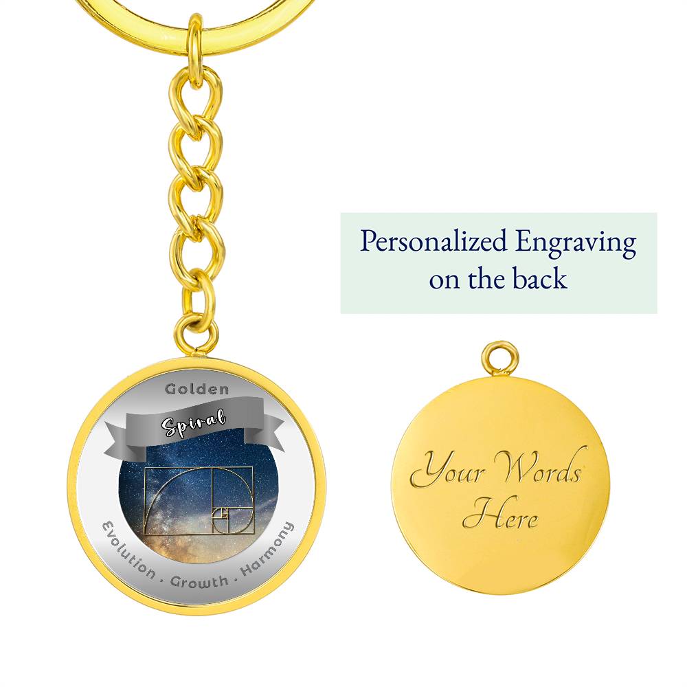 Golden Spiral - Affirmation Keychain - More Than CharmsMore Than Charms