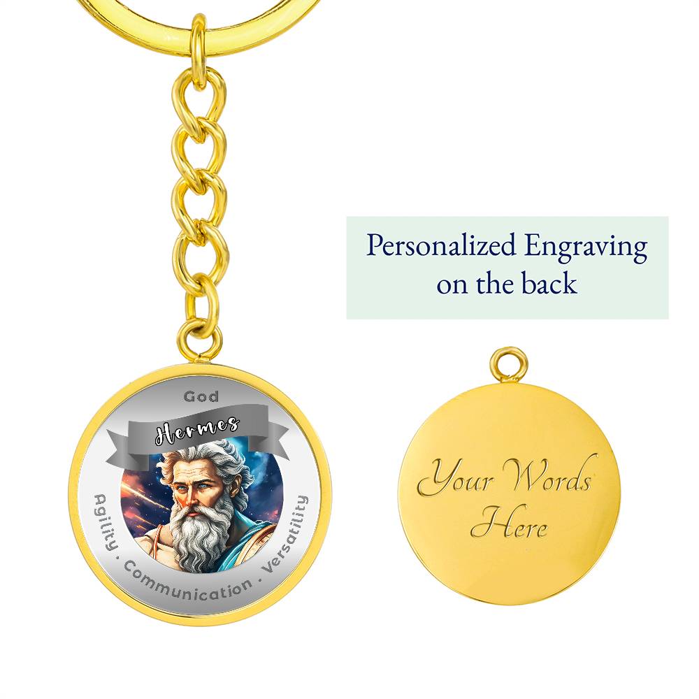 God Hermes - Affirmation Keychain ForAgility Communication Versatility More Than CharmsMore Than Charms