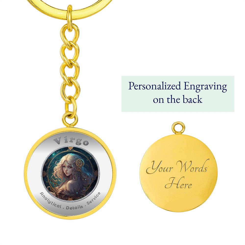 Virgo- Affirmation Keychain - More Than CharmsMore Than Charms