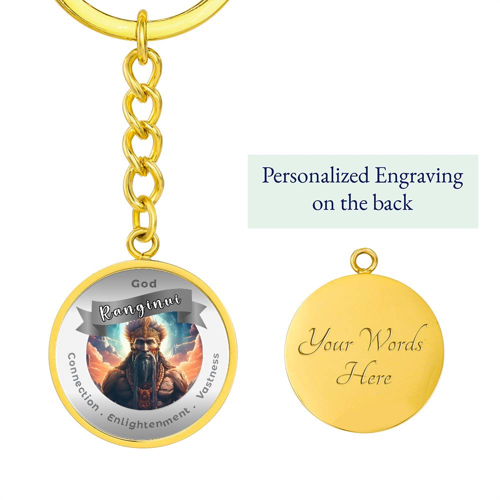 Ranginui- Affirmation Keychain For Connection Enlightenment Vastiness- More Than CharmsMore Than Charms