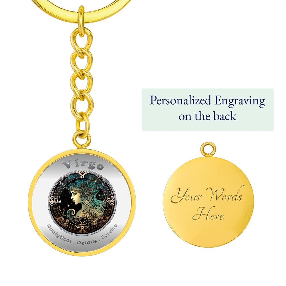 Virgo - Affirmation Keychain - More Than CharmsMore Than Charms