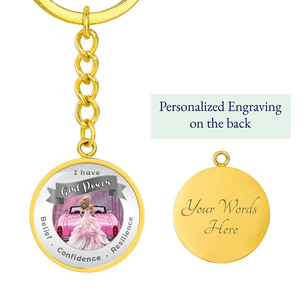 Girl Power - Blond - Affirmation Keychain