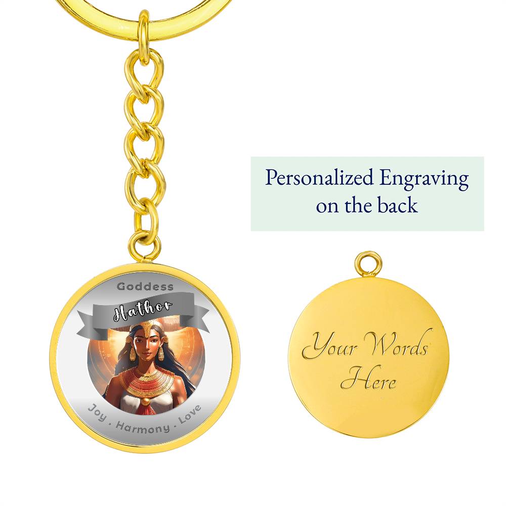 Hathor - Affirmation Keychain For Joy Harmony Love - More Than CharmsMore Than Charms