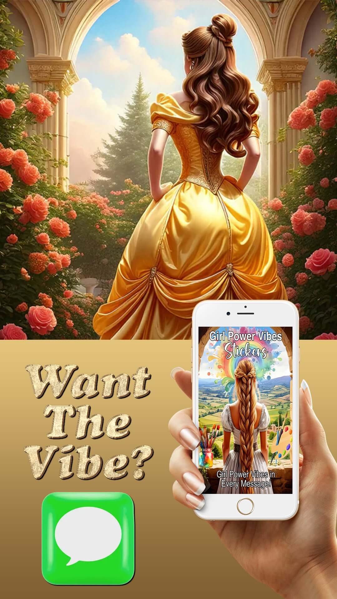 Girl Power Sticker Pack For iMessage - Download For FREE More Than Charms Digital