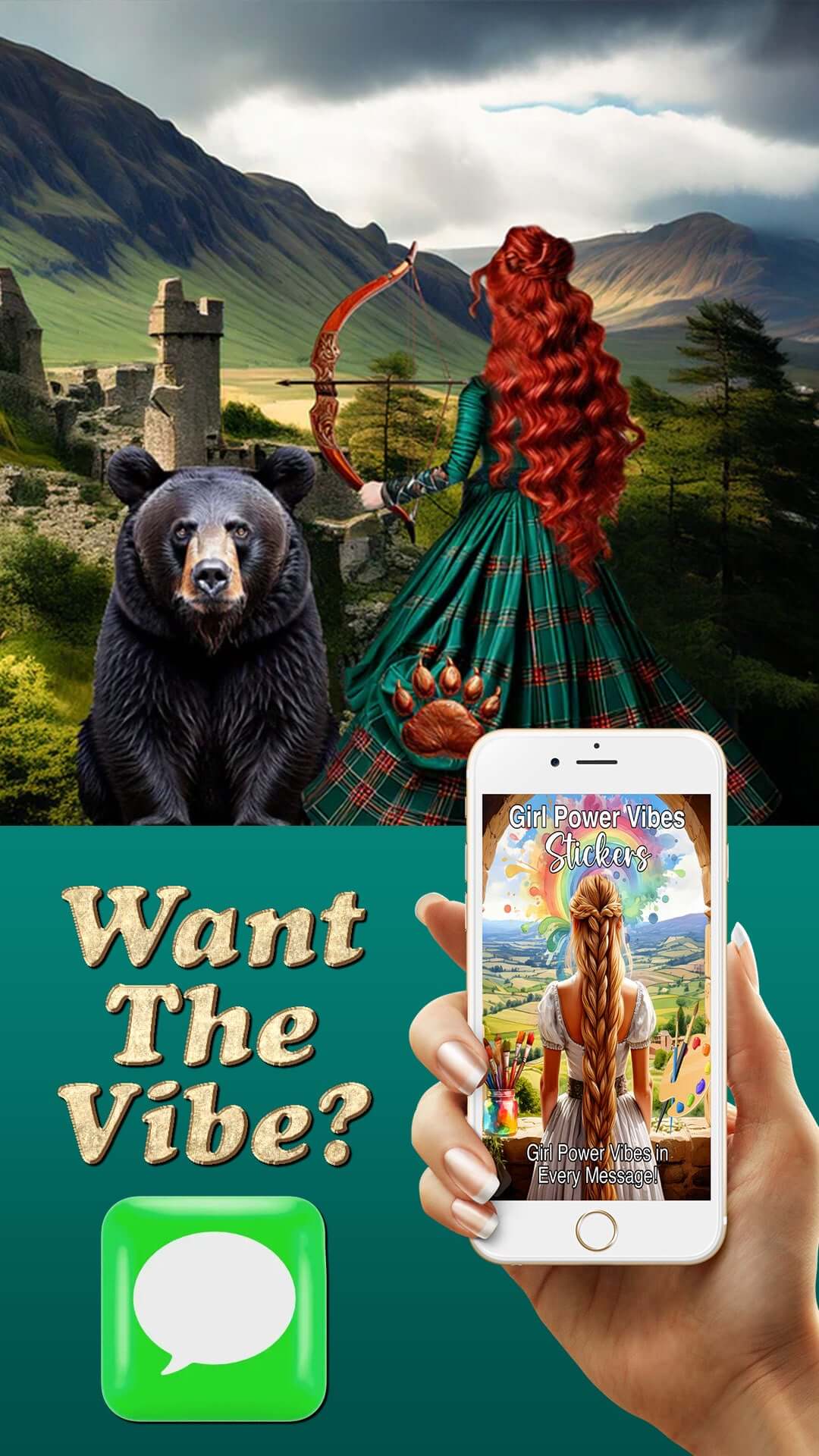 Girl Power Sticker Pack For iMessage - Download For FREE More Than Charms Digital