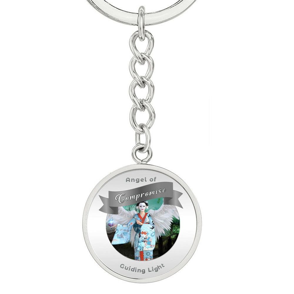 Compromise - Guardian Angel Affirmation Keychain - More Than CharmsMore Than Charms