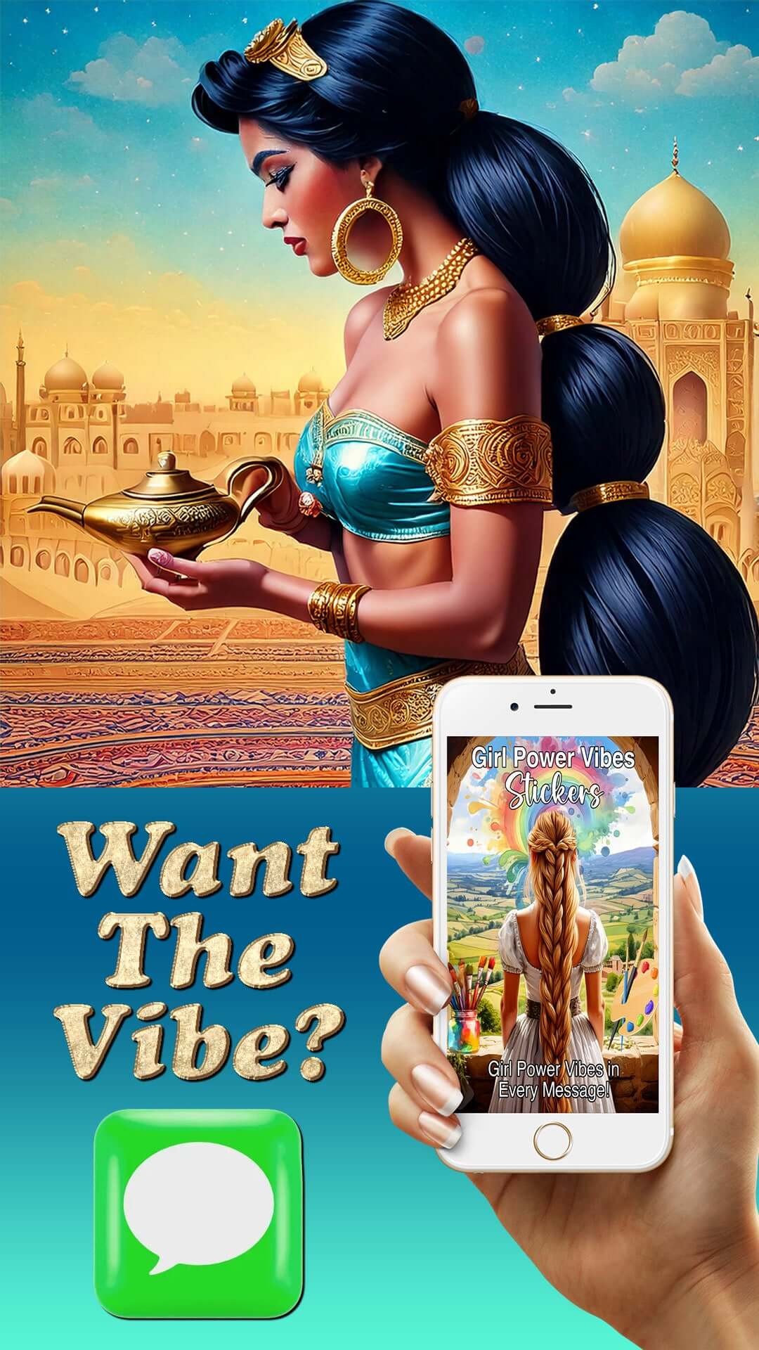 Girl Power Sticker Pack For iMessage - Download For FREE More Than Charms Digital