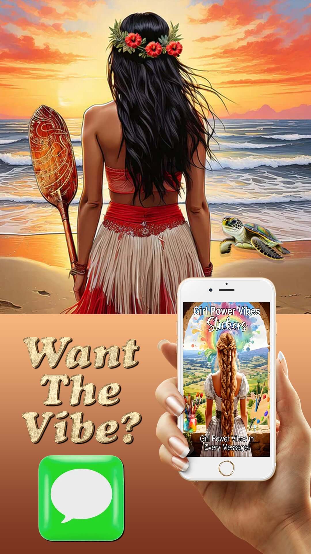 Girl Power Sticker Pack For iMessage - Download For FREE More Than Charms Digital