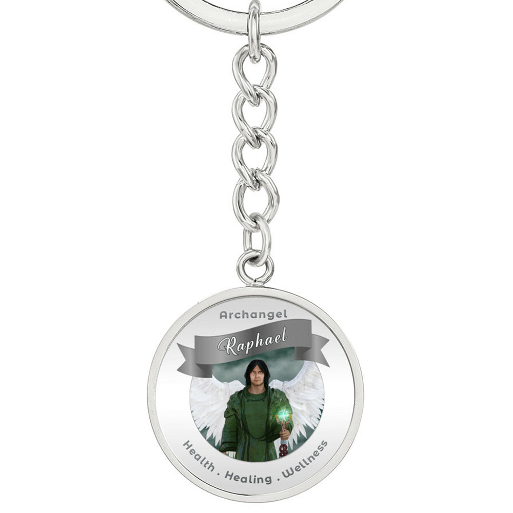 Archangel Raphael - Affirmation Keychain For Healing & Health - More Than CharmsMore Than Charms