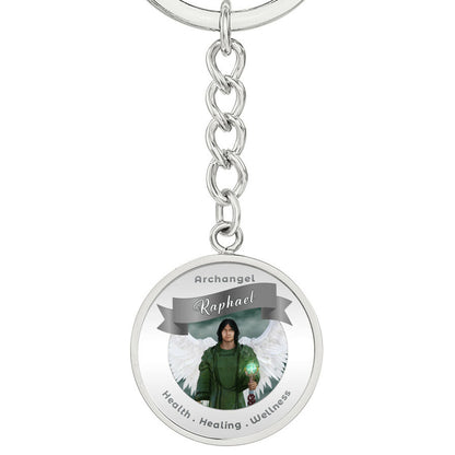 Archangel Raphael - Affirmation Keychain For Healing & Health - More Than CharmsMore Than Charms